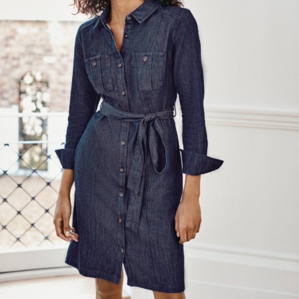 Boden Jean Shirt Dress with pockets